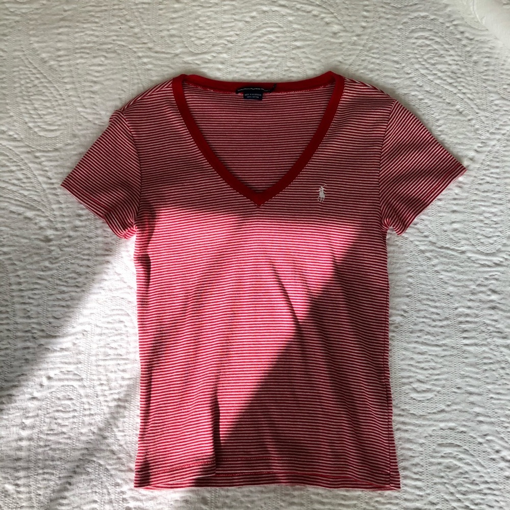 vintage ralph lauren v-neck polo